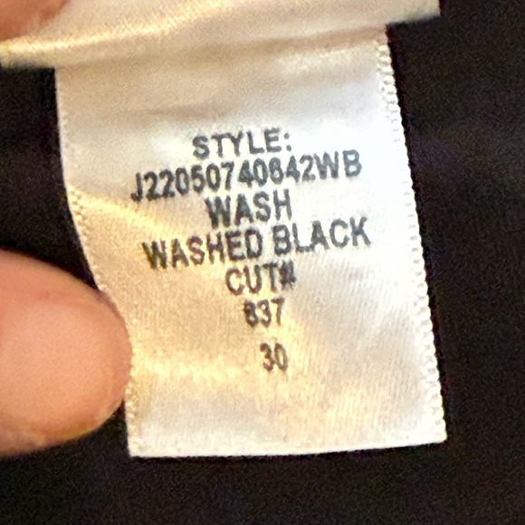 Veronica Beard Ryleigh Slim Straight High Rise Jeans Black Size 30 - Picture 7 of 9